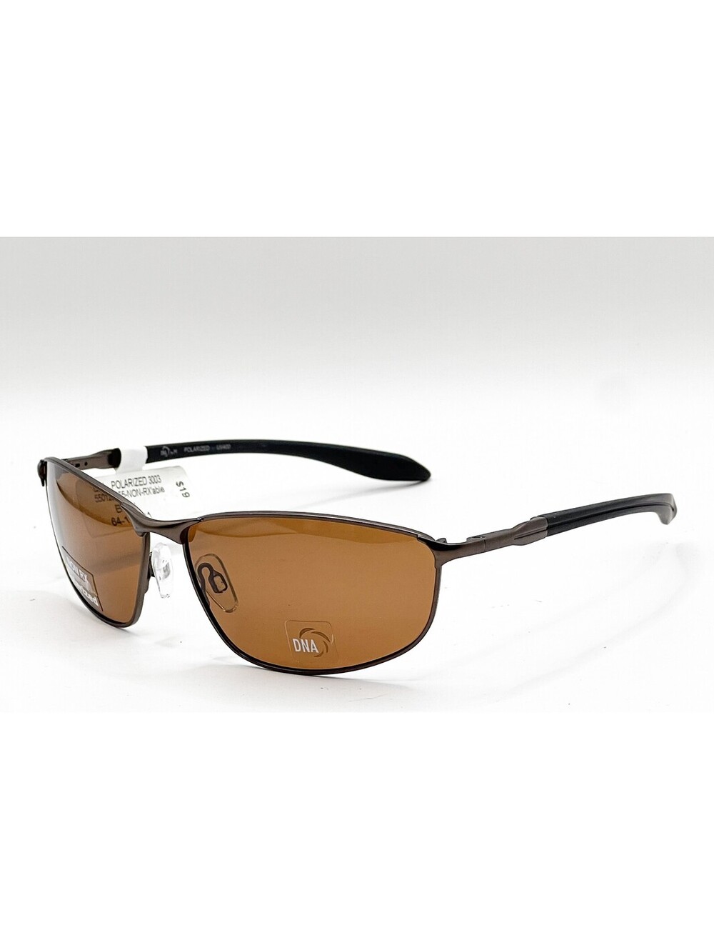 Dna A3003 Bwn Brown Performance Authentic Sunglasses 64-13